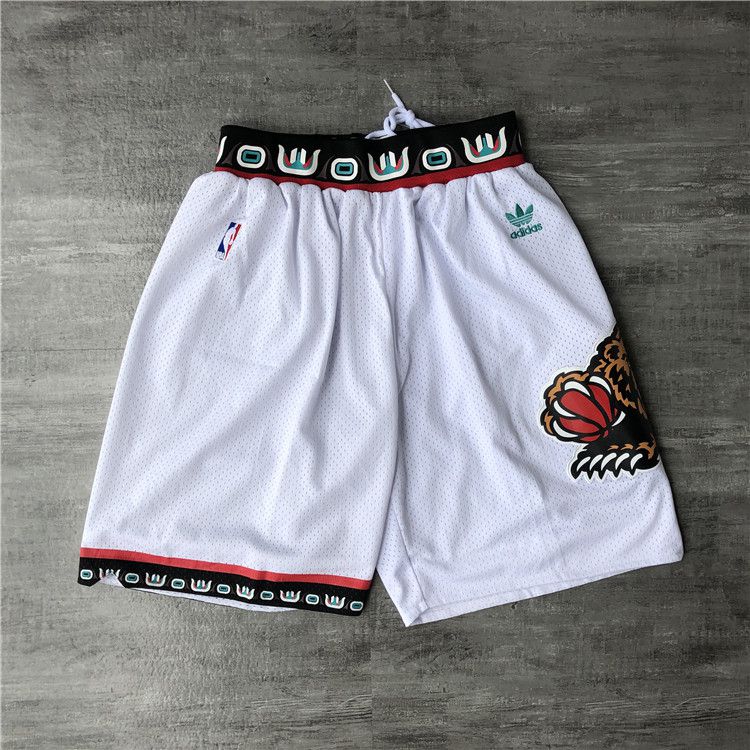 Men NBA Memphis Grizzlies White Shorts 0416